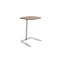Flamingo Static table, Chrome frame with rectangular top | Mesas auxiliares | Boss Design