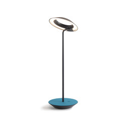 Royyo Desk Lamp, Matte Black body, Azure Felt base plate | Table lights | Koncept