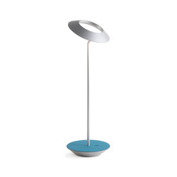Royyo Desk Lamp, Silver body, Azure Felt base plate | Table lights | Koncept