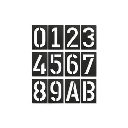 Spiekermann Industrial | House Number, black grey RAL 7021 | Numéros / Lettres de maison | Magazin®