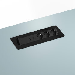 Quickbox | HiLow-Tischkomponent | USB-Ladesteckdose | Montana Furniture