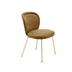 Ona | Side Chair with 4-legs steel frame | Chaises | FREIFRAU MANUFAKTUR