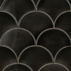 Large Fan Portland Field | Colour black | Pratt & Larson Ceramics