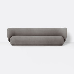 Rico 4-Seater Sofa - Brushed - Warm Grey | Sofas | ferm LIVING