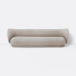 Rico 4-Seater Sofa - Brushed - Sand | Canapés | ferm LIVING