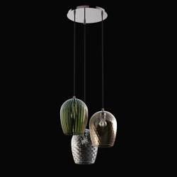 NUCE SUSPENSION pendant light in blown glass | Suspended lights | ITALAMP