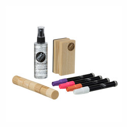 CHAT BOARD® Woody Starter Set Natural Neon (2) | Pens | CHAT BOARD®