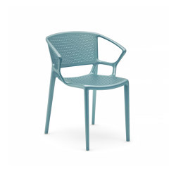 Fiorellina perforated seat and back with arms | Chairs | Infiniti