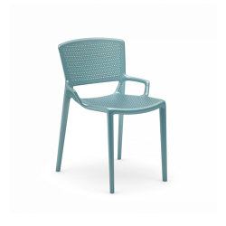 Fiorellina perforated seat and back | stackable | Infiniti