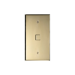 Cullinan - Brushed brass - Large square button | Push-button switches | Atelier Luxus