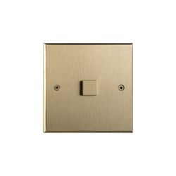 Hope - Brushed brass - Large square button | Switches | Atelier Luxus
