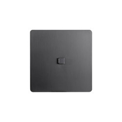 Noor - Mat bronze - square push button | Push-button switches | Atelier Luxus
