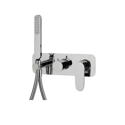 Next F3959X2 | Single lever bath and shower mixer for concealed installation 2 outlet with shower set | Shower controls | Fima Carlo Frattini