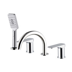 Quad F3734 | Deck mounted bath mixer | Bath taps | Fima Carlo Frattini