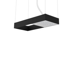 Moove F2993N | Ceiling mounted showerhead with black matt frame | Shower controls | Fima Carlo Frattini