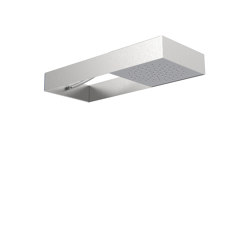 Moove F2991S | Soffione a parete con telaio in acciaio inox spazzolato | Rubinetteria doccia | Fima Carlo Frattini
