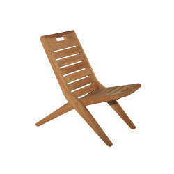 Exeter | Folding low chair | Armchairs | Tectona