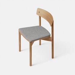 T01 | Cross Chair Oak Matt lacquer Grey Hallingdal