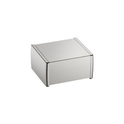 ACCESSORIES | Covered toilet roll holder | Brushed Steel | Bathroom accessories | Armani Roca