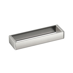 ACCESSORIES | Profile shelf 394 x 120 mm | Brushed Steel | Towel rails | Armani Roca