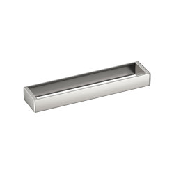 ACCESSORIES | Profile shelf 533,5 x 120 mm | Brushed Steel | Towel rails | Armani Roca