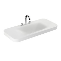 BASINS | Vasque à encastrer de 1100 mm et 3 trous pour mélangeur de lavabo
Off White | Lavabos | Armani Roca