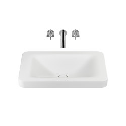 BASINS | 660 mm over countertop washbasin for wall-mounted basin mixer | Off White | Waschtische | Armani Roca