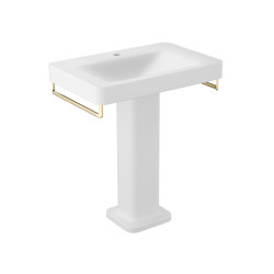 BASINS | 750 mm wall-hung or pedestal washbasin for 1-hole basin mixer | Off White | Waschtische | Armani Roca