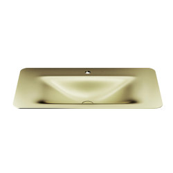 BASINS | Vasque à encastrer de 900 mm et 1 trou pour mitigeur de lavabo
Shagreen Matt Gold | Lavabos | Armani Roca