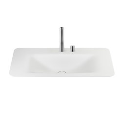 BASINS | 900 mm countertop washbasin for 2-hole basin mixer | Off White | Waschtische | Armani Roca