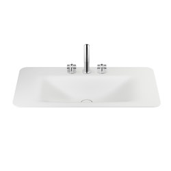 BASINS | 900 mm countertop washbasin for 3-hole basin mixer | Off White | Waschtische | Armani Roca
