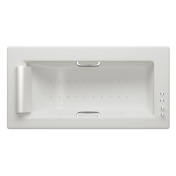 BAÑERAS | Bañera de encastrar de 2145 x 1100 mm con masaje de aire |  Off White | Bathtubs | Armani Roca