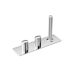 FAUCETS | Thermostatic bath mixer with handshower for other bathtubs | Chrome | Bath taps | Armani Roca