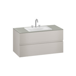 FURNITURE | 1200 mm wall-hung furniture for countertop washbasin and deck-mounted basin mixer | Silver | Vanity units | Armani Roca