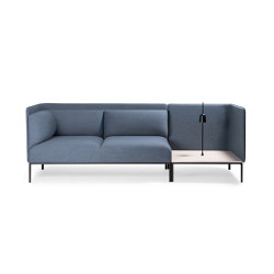 Crest sofa with corner table module
