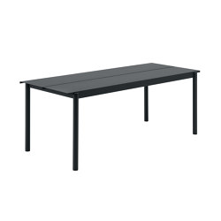 Linear Steel Table | 200 x 75 cm / 78.7 x 29.5" | Tabletop rectangular | Muuto