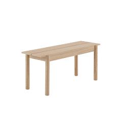 Linear Wood Bench | 110 x 34 cm / 43.3 x 13.4