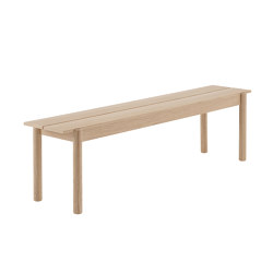 Linear Wood Bench | 170 x 34 cm / 66.9 x 13.4" | Dining tables | Muuto