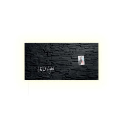 Magnetic Glass Board Artverum LED light, 91 x 46 cm | Wall lights | Sigel
