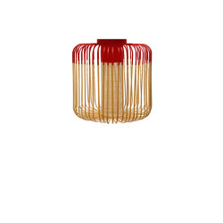 Bamboo | Ceiling Lamp | M Red | Lámparas de techo | Forestier