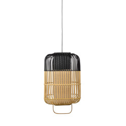 Bamboo-Square | Pendant Lamp | Square L Black | Pendelleuchten | Forestier