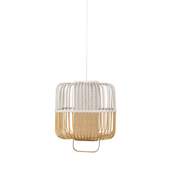 Bamboo-Square | Pendant Lamp | Square M White | Suspended lights | Forestier