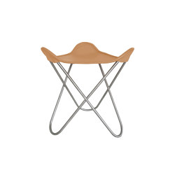 Ottoman für Hardoy Butterfly Chair ORIGINAL/GRAND COMFORT Leder honigbrraun | Stools | Weinbaums