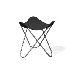 Ottoman für Hardoy Butterfly Chair OUTDOOR Batyline anthrazit | Stools | Weinbaums