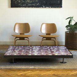 Sofia tavolino in ceramica | wallpaper prugna | Tavolini bassi | mg12