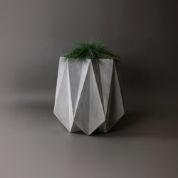 Kronen 65 Flower Pot, Grey Concrete
