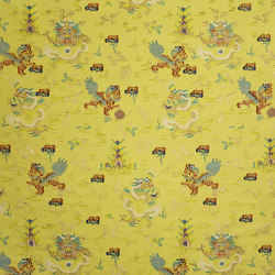 Scaramouche | Col.1 Summer Farandole curtain fabric | Drapery fabrics | Dedar