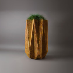 Kronen 90 Concrete Contemporary Planter, Rust Effect Finish |  | Adam Christopher Design