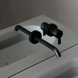 Code Matt Black Miscelatore lavabo a incasso | Wash basin taps | Inbani