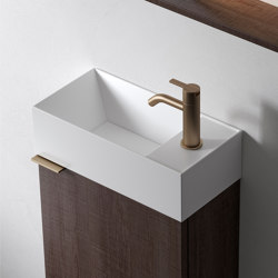 Facett Solidsurface wall mounted washbasin H12 | Wash basins | Inbani